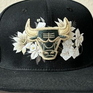 Chicago Flat Bill Hat Floral Cabana Wool